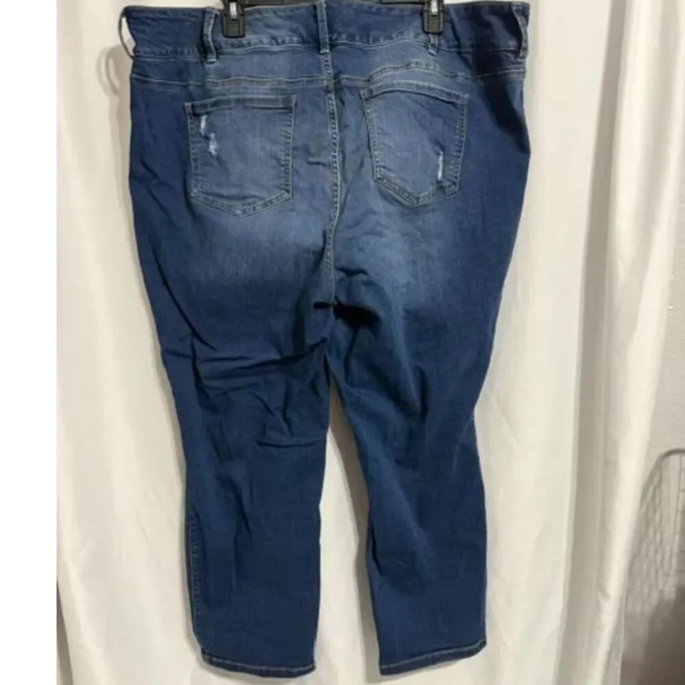 Torrid Jeggings Premium Distressed 3-Button High-Rise Tummy Smoothing- Size 26